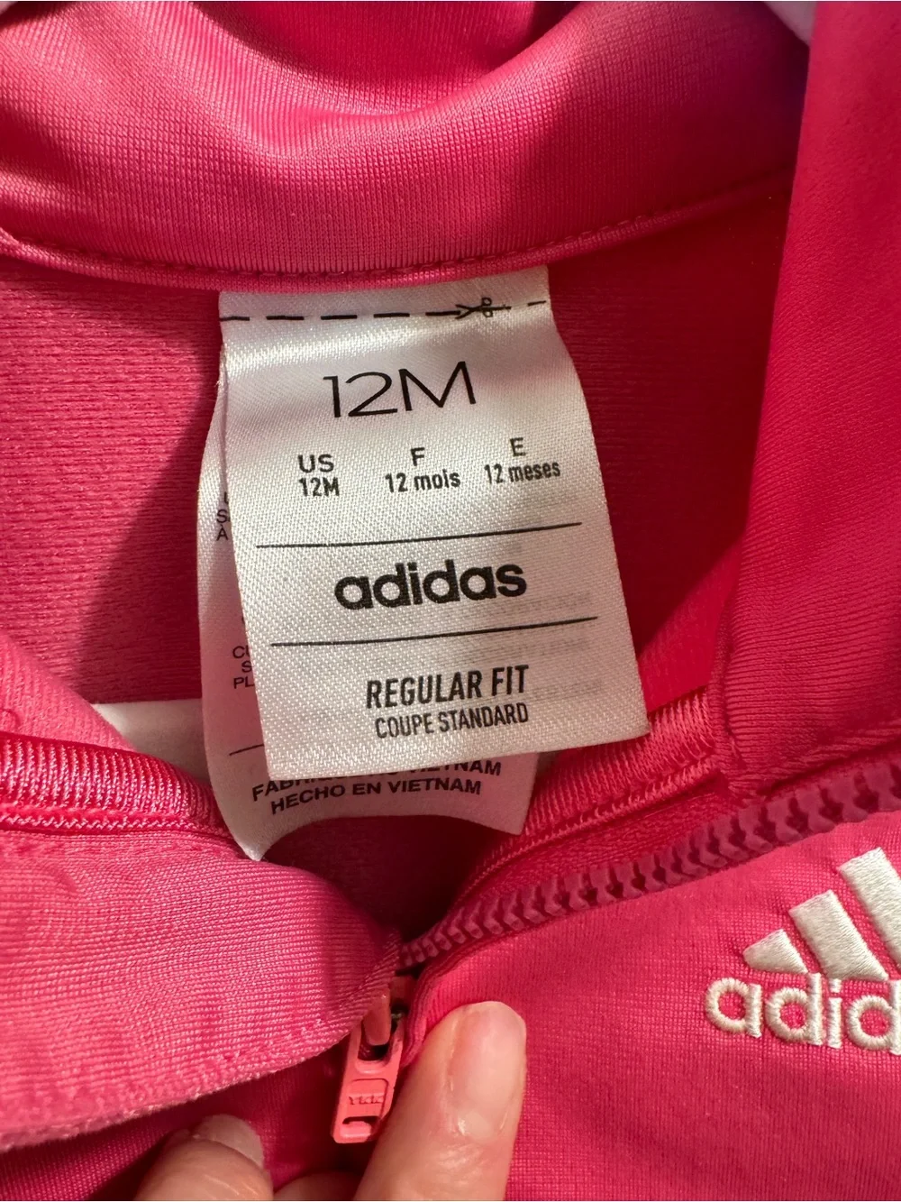 Infant/Toddler Adidas Pink Track Suit Set Size 12M